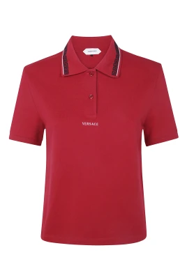 Polo Piquet med logotyp och Greca-brodyr