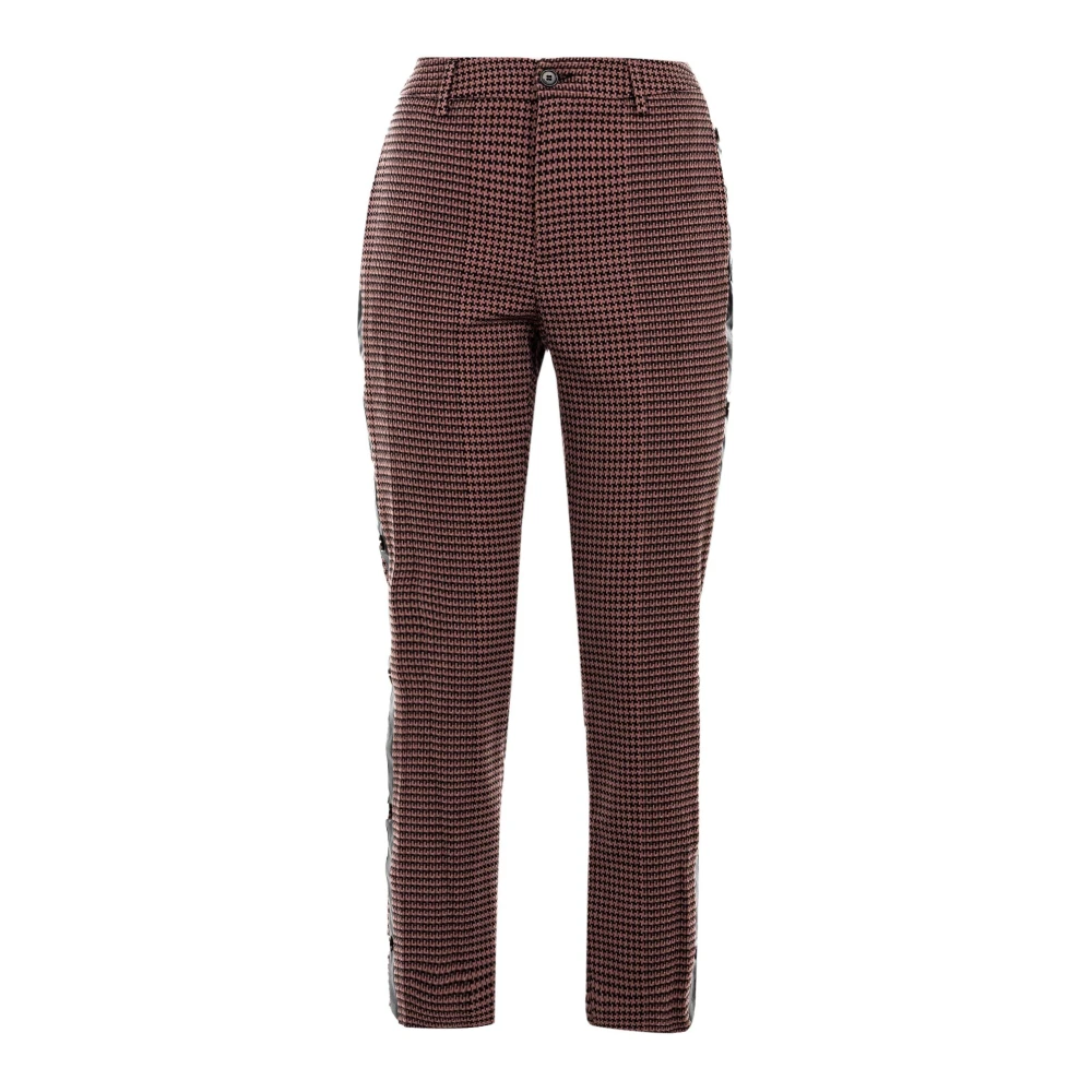 Liu Jo Dames Chino Diamond Button Broek Purple Dames