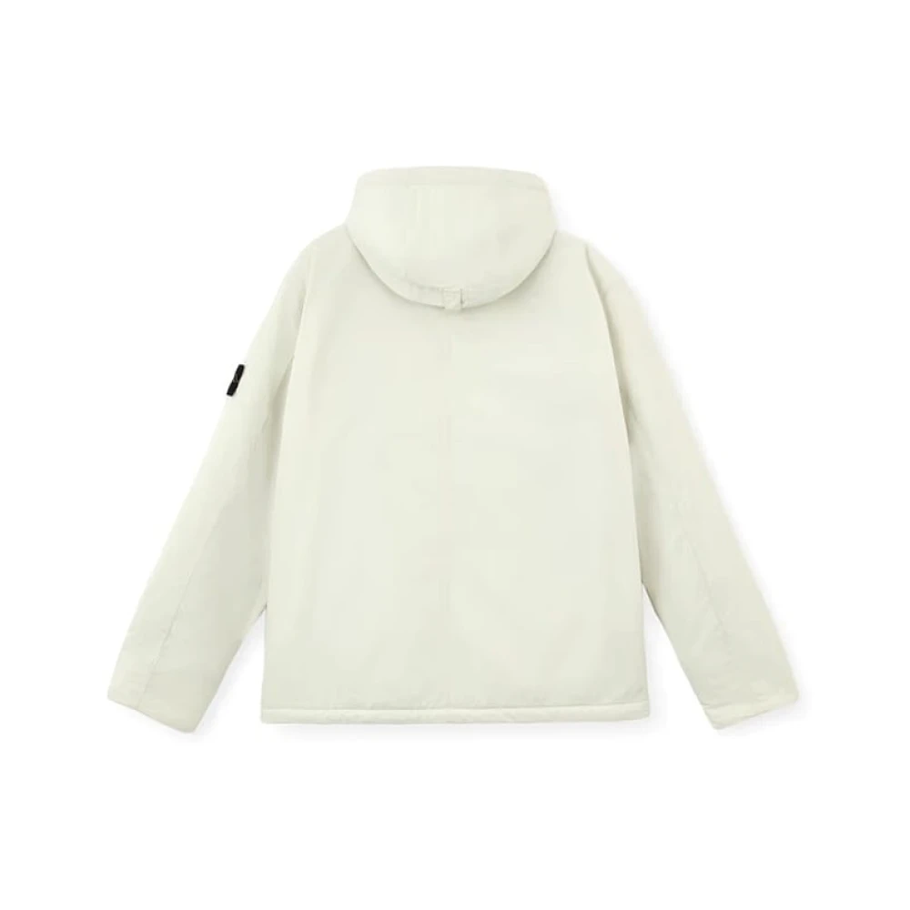 Stone Island Micro Twill PrimaLoft Jas White Heren