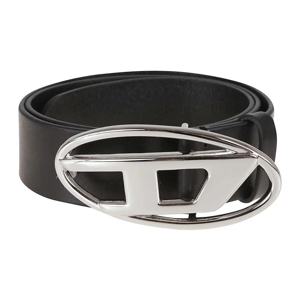 Diesel Zwart Leren Riem Dames Accessoires Black Dames