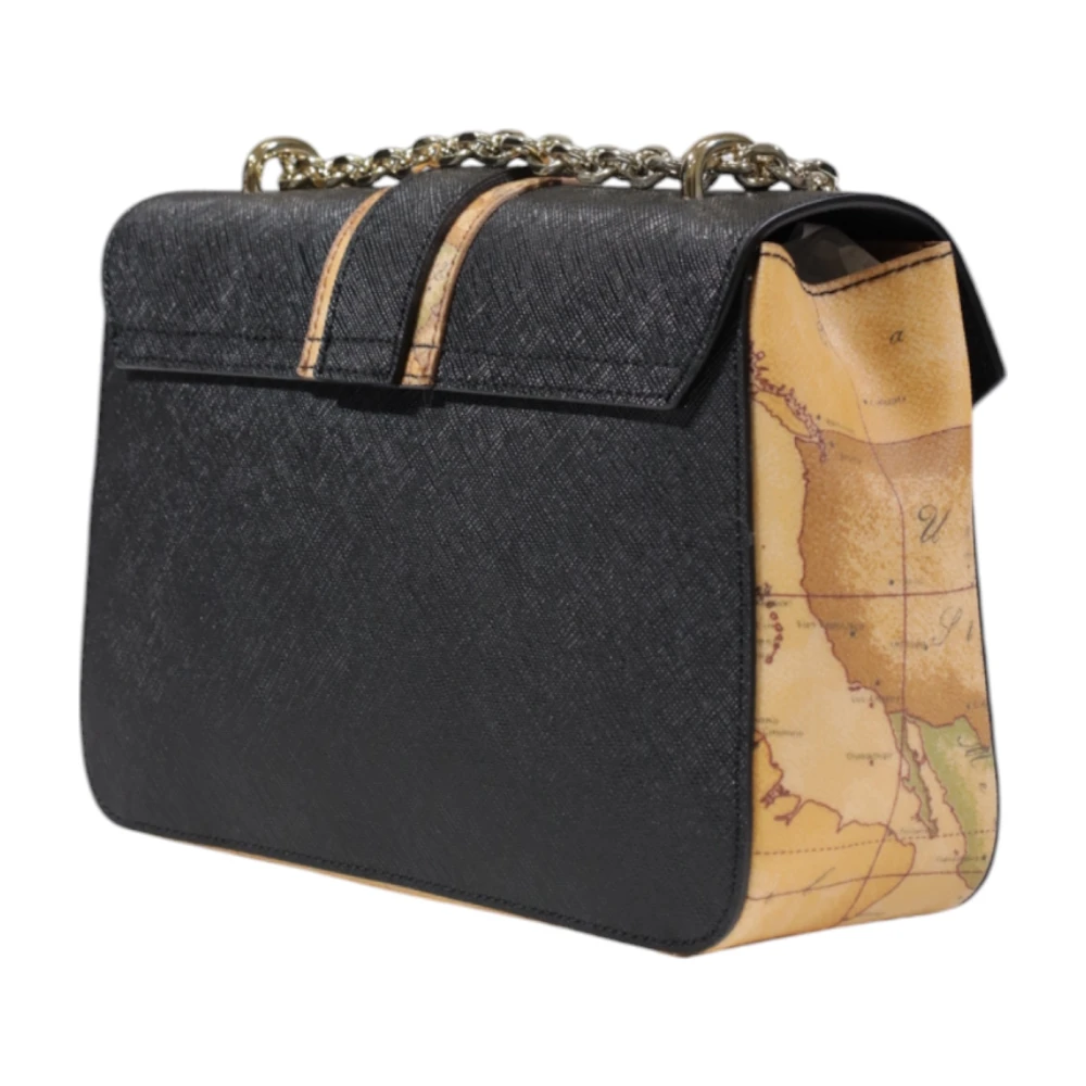 Alviero Martini 1a Classe Stijlvolle Middelgrote Tassen Collectie in PVC Black Dames
