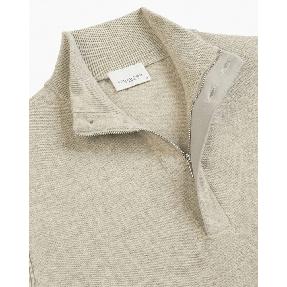 Profuomo Half Zip Groene Pullover Sweater Green Heren