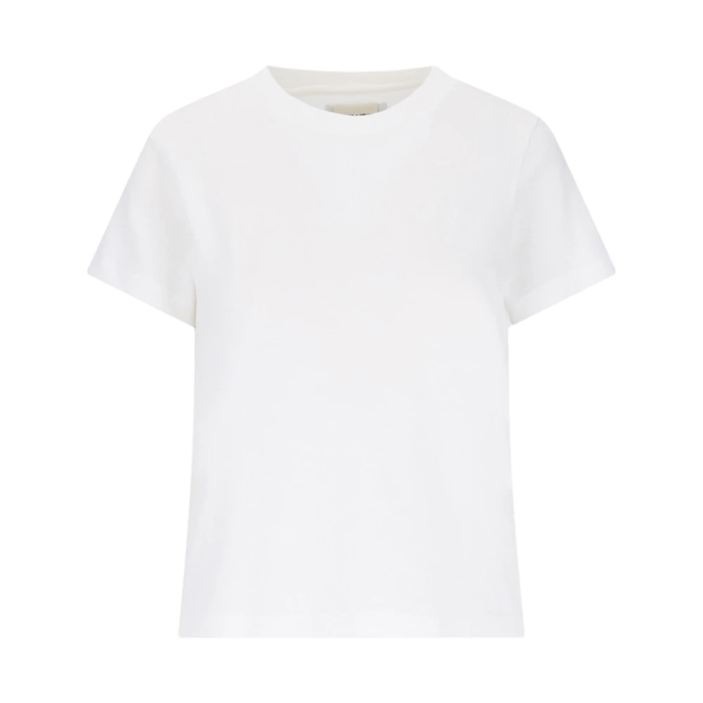 Khaite Emmylou Crew Neck T Shirt White Dames