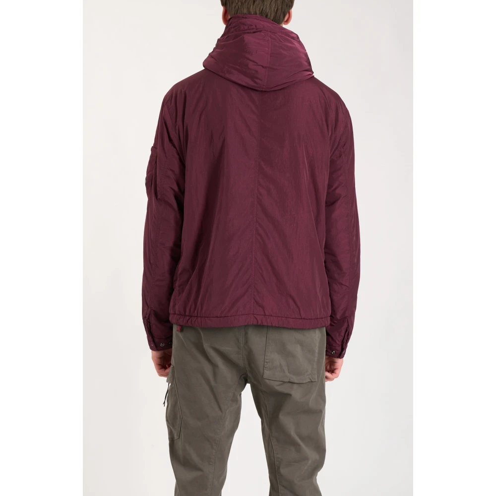 C.P. Company Nylon Chrome-R Jas met Rits Purple Heren
