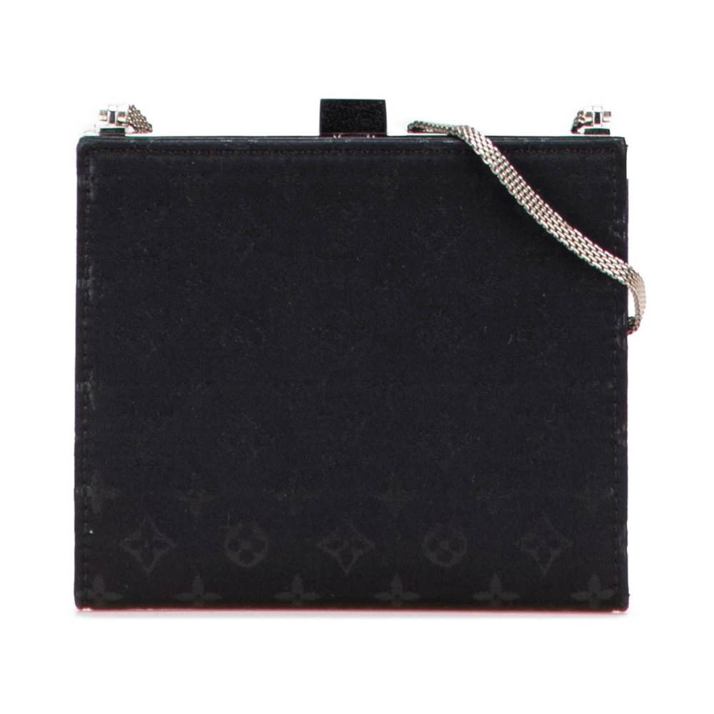 Louis Vuitton Vintage Women's Black Pre-Owned Evening Square Bag With Chain Strap