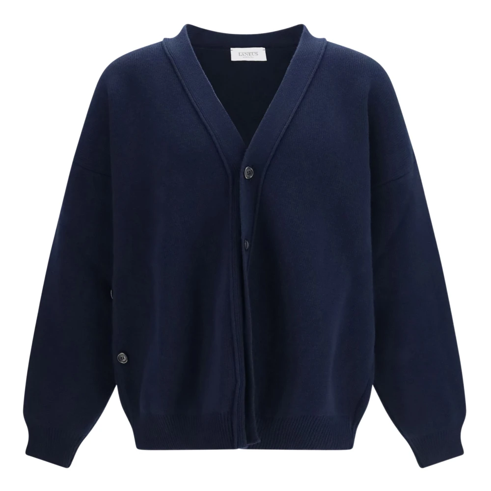 Laneus Blue Wool Oves Aries Cardigan - IT50 | L - Image 2
