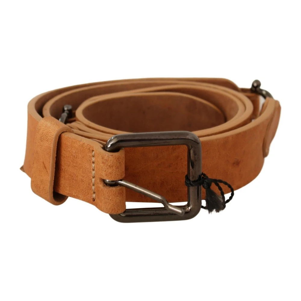 Costume National Unisex Brown Belts, One Size, Fashion Belt