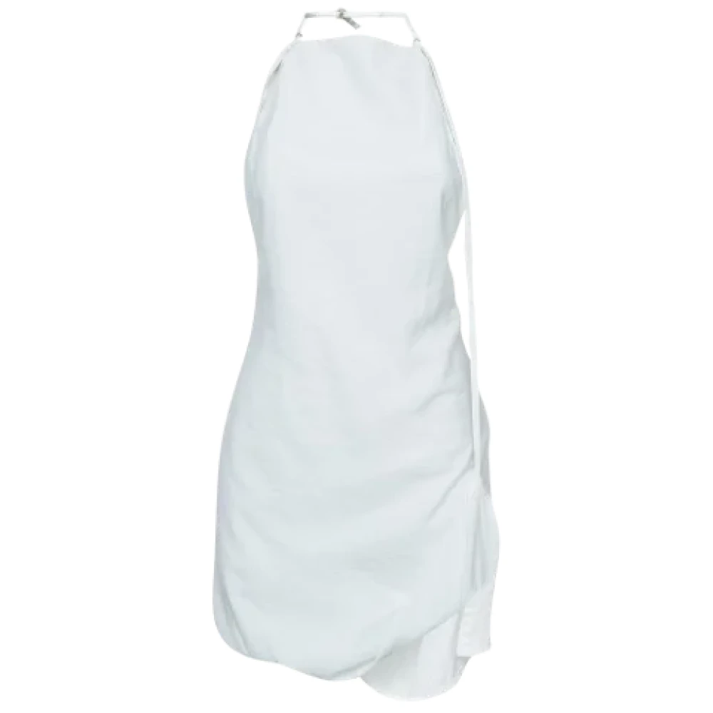 Jacquemus Pre-owned Fabric dresses White Dames