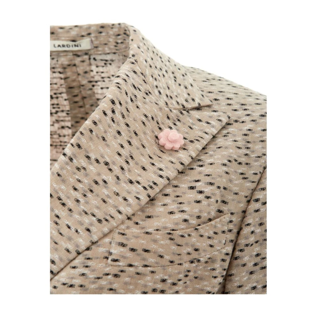 Lardini Elegante Linnen Jas in Beige Dames