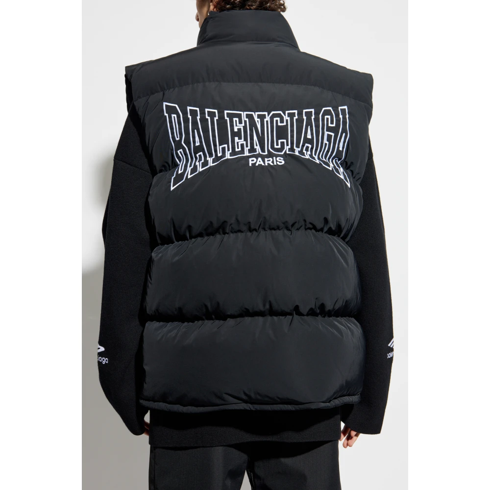 Balenciaga Gewatteerd vest uit de Skiwear-collectie Black Heren