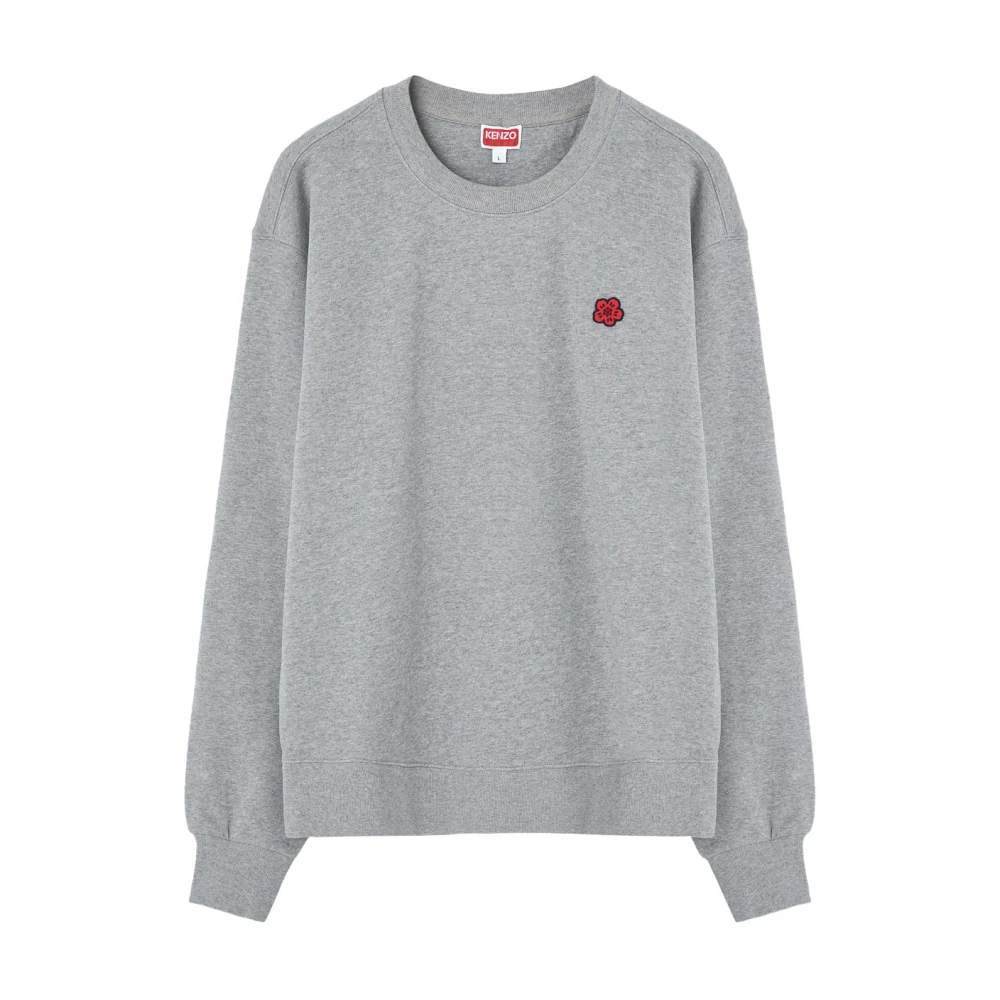 Kenzo Grijze trui met geborduurd logo Gray Heren