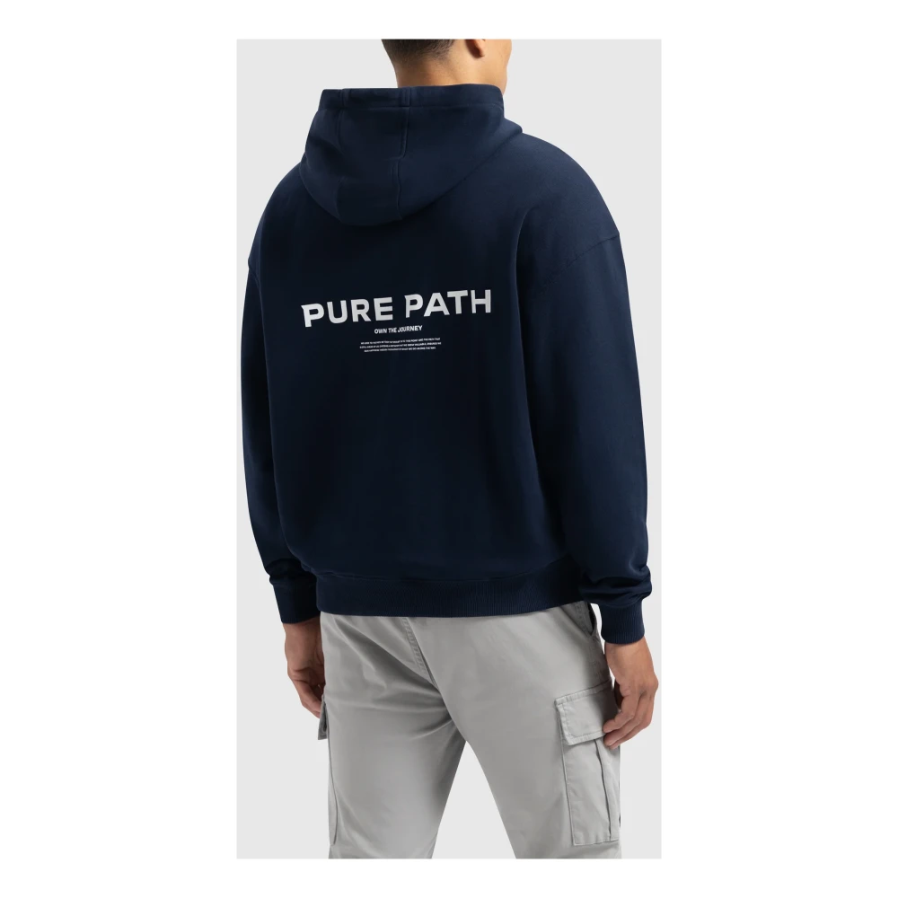 Pure Path Signature Hoodie Heren Donkerblauw Blue Heren
