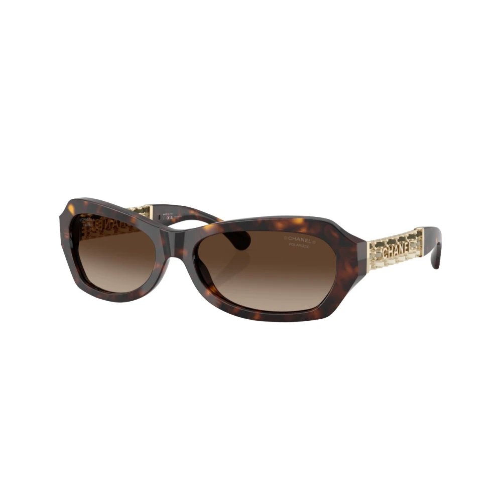 Chanel Women's Brown Rectangle Sunglasses - Sunglasses - 59 Mm - Accessories