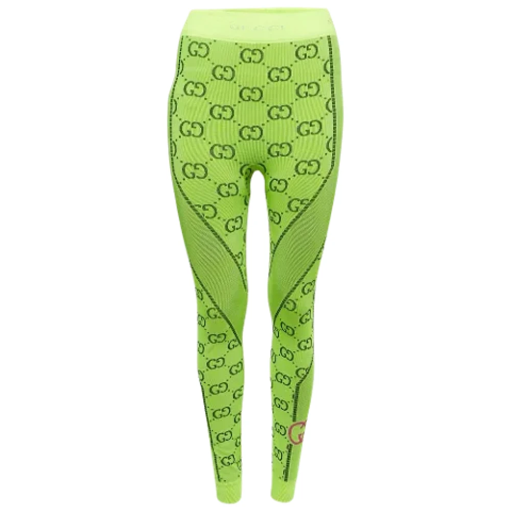 Gucci Vintage Pre-owned Fabric bottoms Green Dames