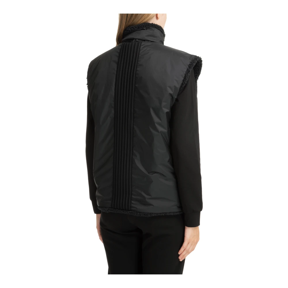 Emporio Armani EA7 Omkeerbare Ritsvest Effen Logo Black Dames