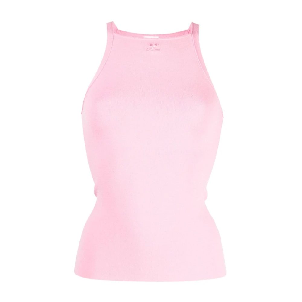 Courrèges Mouwloze Top Pink Dames