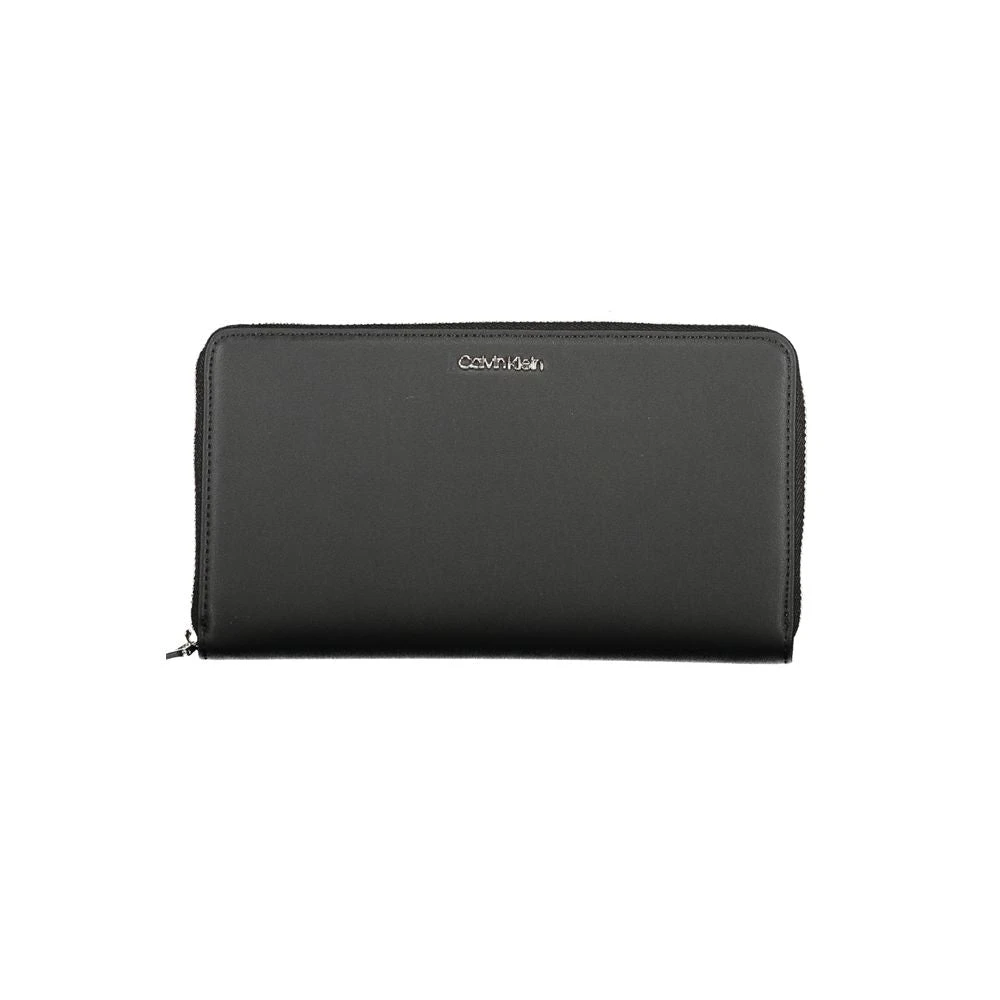 Calvin Klein Zwarte Polyester Portemonnee met RFID-blokkering Black Dames