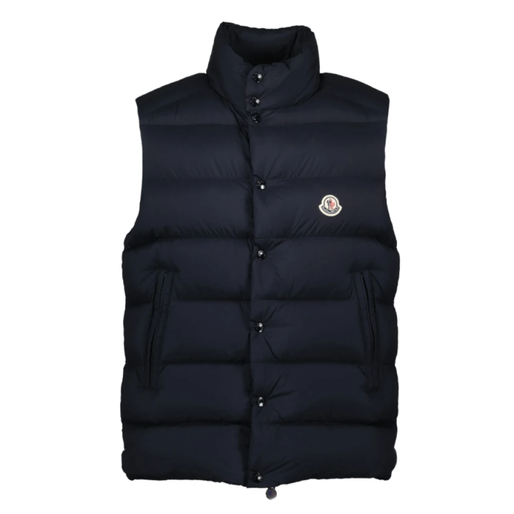 Moncler - Jackets > Vests - Blue - Moncler - Modalova