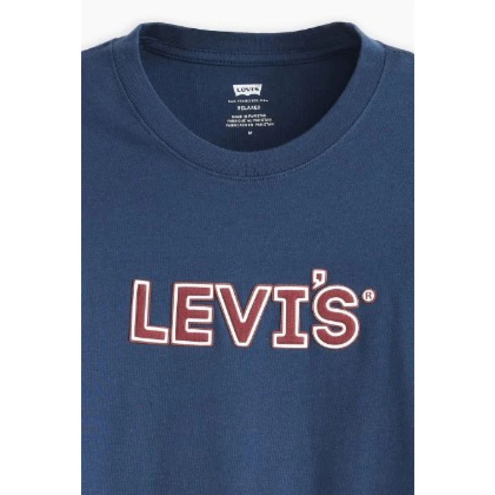 Levi's Relaxed Fit Gewatteerd T-shirt voor mannen Blue Heren