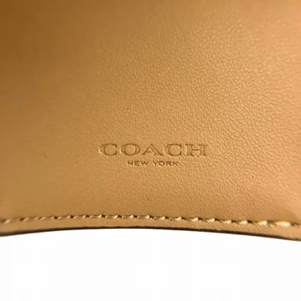 Coach Pre-owned Leather wallets Brown Dames