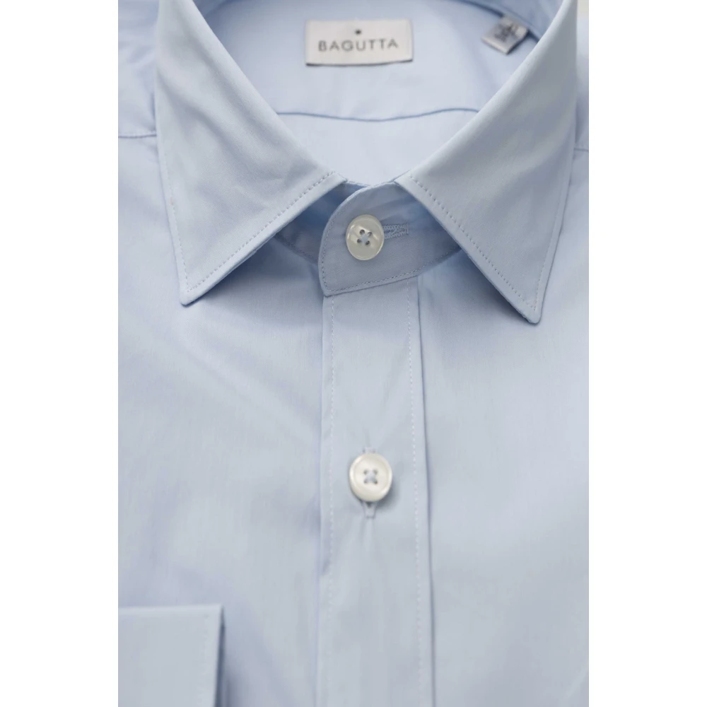 Bagutta Slim Fit Franse Kraag Overhemden Blue Heren