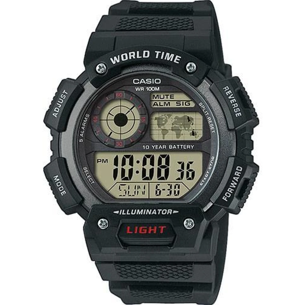 Casio Watch Ur-Ae-1400Wh-1A Svart Herr