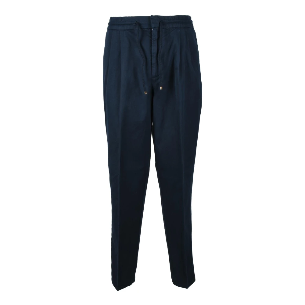BRUNELLO CUCINELLI Katoenen Casual Broek Blue Heren