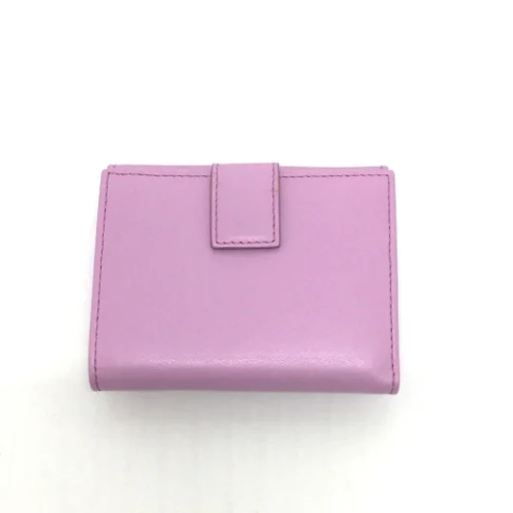 Salvatore Ferragamo Pre-owned Leather wallets Purple Dames