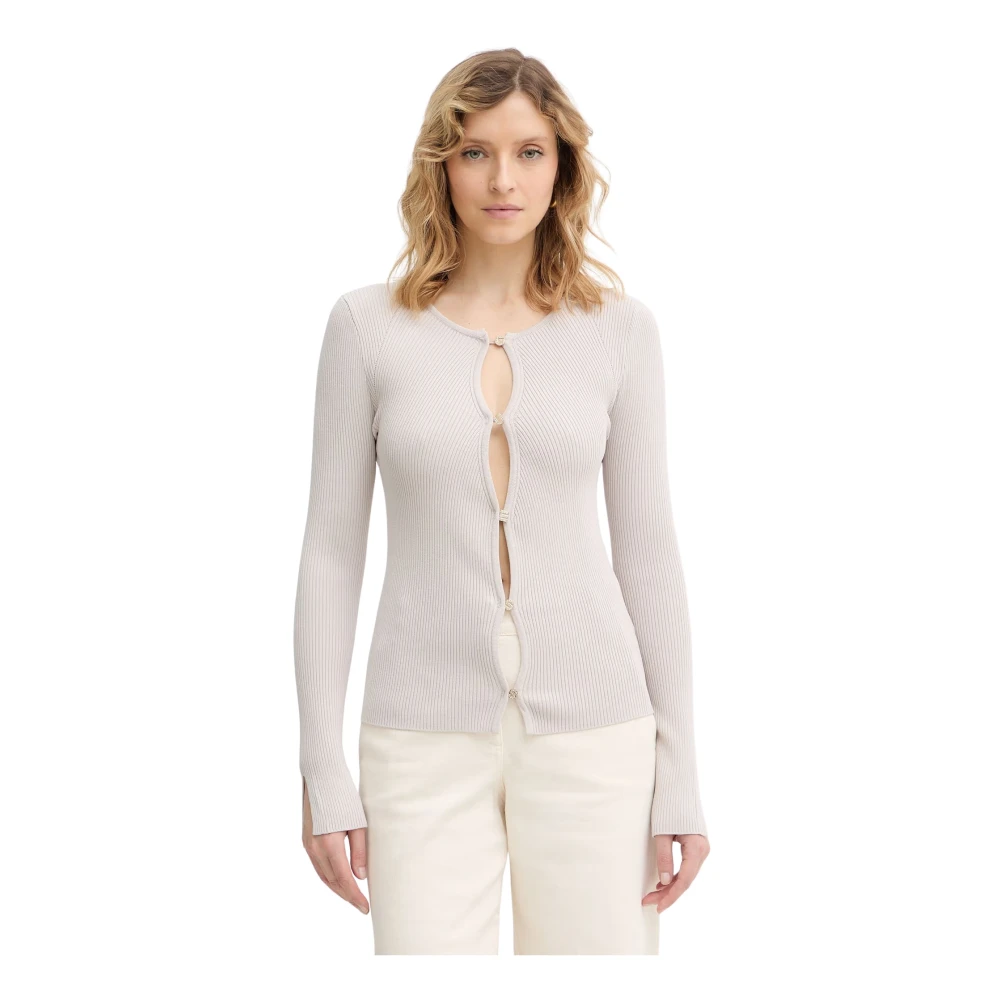 Guess Donna Beige Maglione Girocollo Da Stella - Immagine 2
