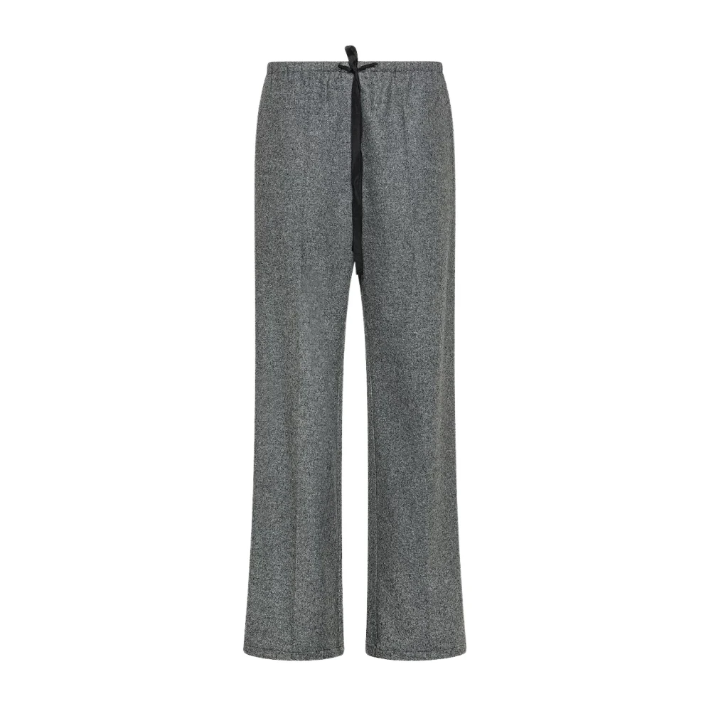Forte Forte Women's Gray Wool Wide Leg Pants