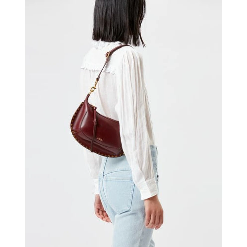Isabel marant Moon Leren Schoudertas Brown Dames