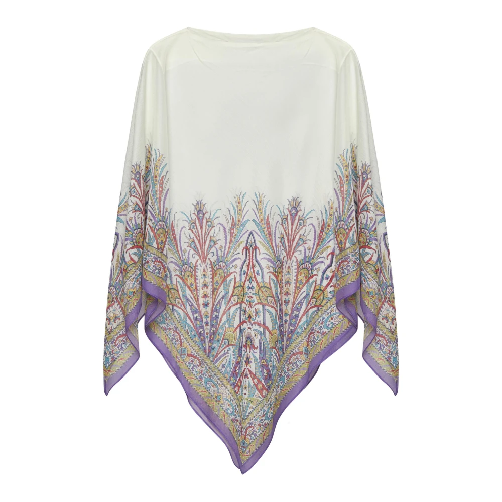 ETRO Paisley Boothals Cape Jas Multicolor Dames