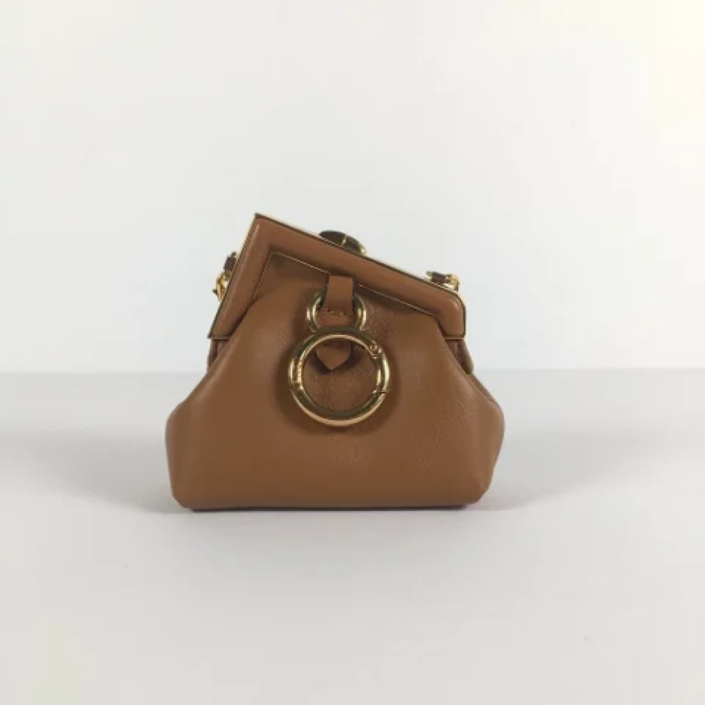Fendi Vintage Pre-owned Leather fendi-bags Brown Dames