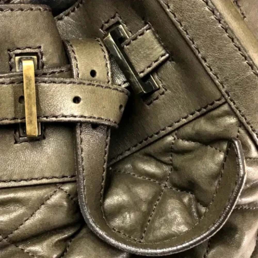 Burberry Vintage Pre-owned Leather shoulder-bags Brown Dames