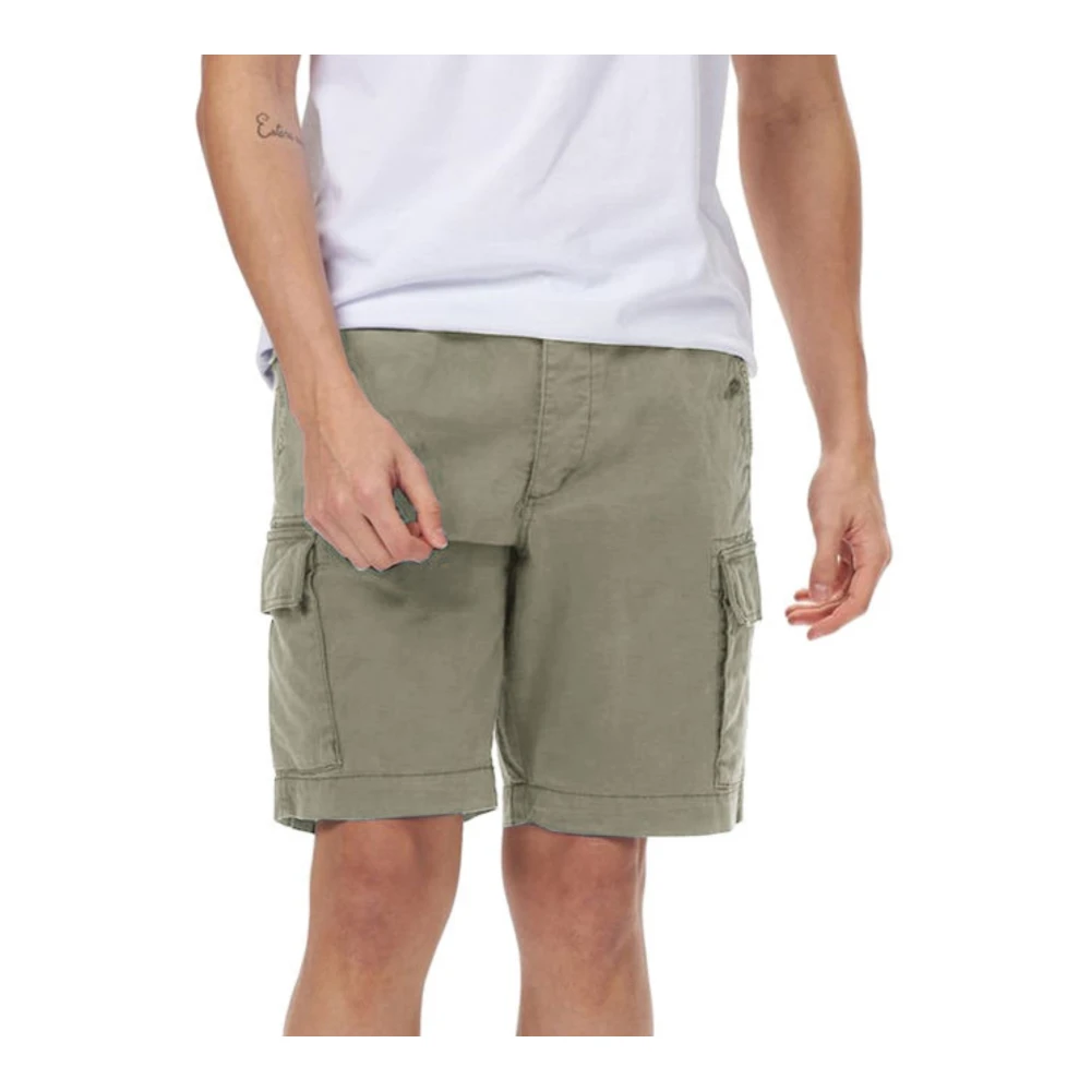 Blauer Blauwe Bermuda Shorts Green Heren