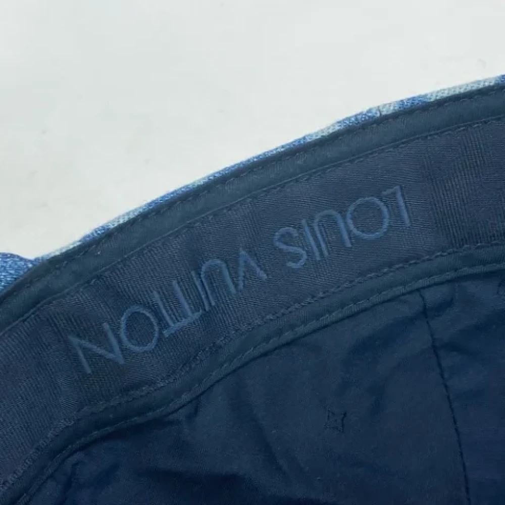Louis Vuitton Vintage Pre-owned Canvas hats Blue Dames