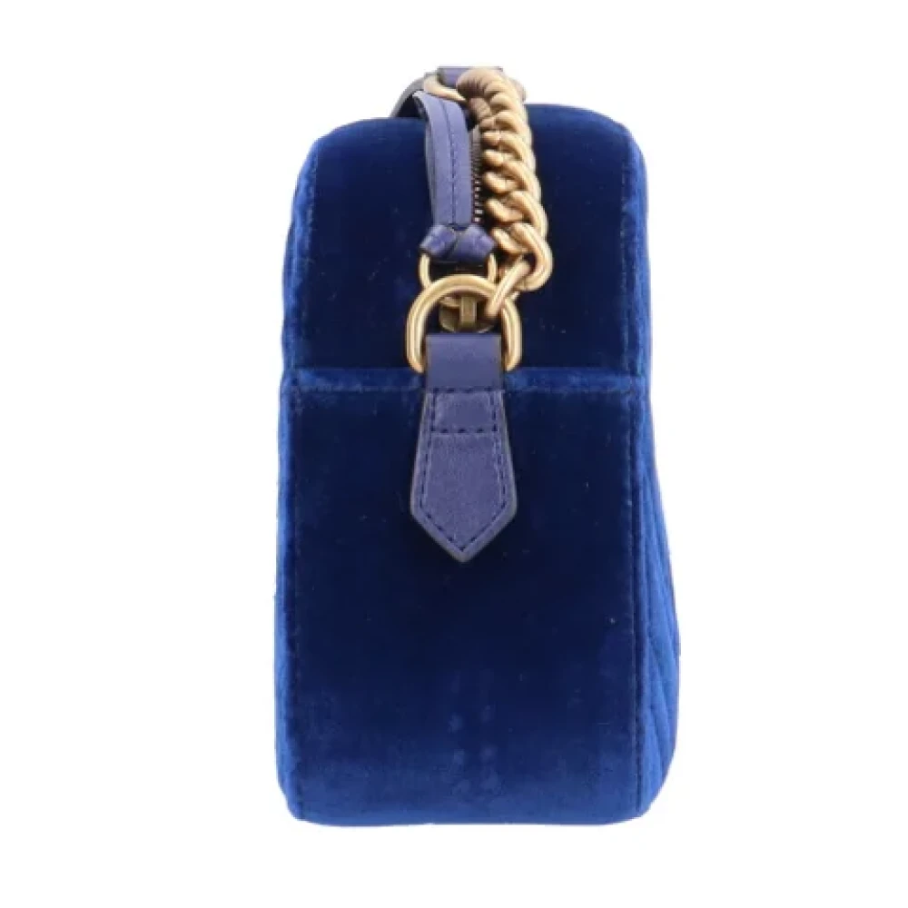 Gucci Vintage Pre-owned Suede gucci-bags Blue Dames