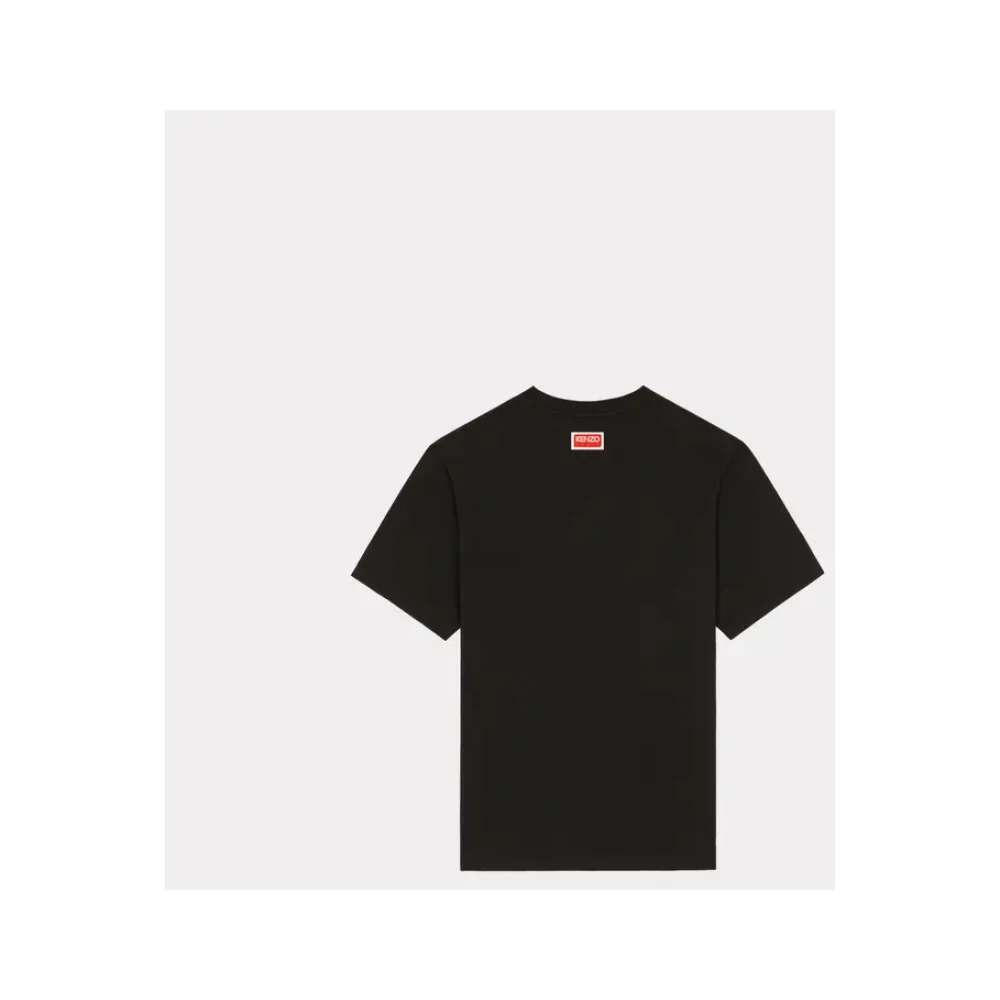 Kenzo Olifant Logo T-shirts en Polos Black Heren