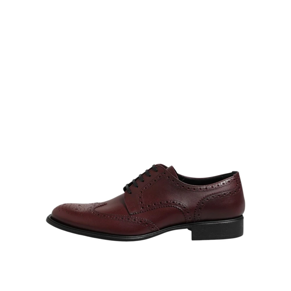 Dolce & Gabbana Men's Brown Leather Oxford Dress Shoes