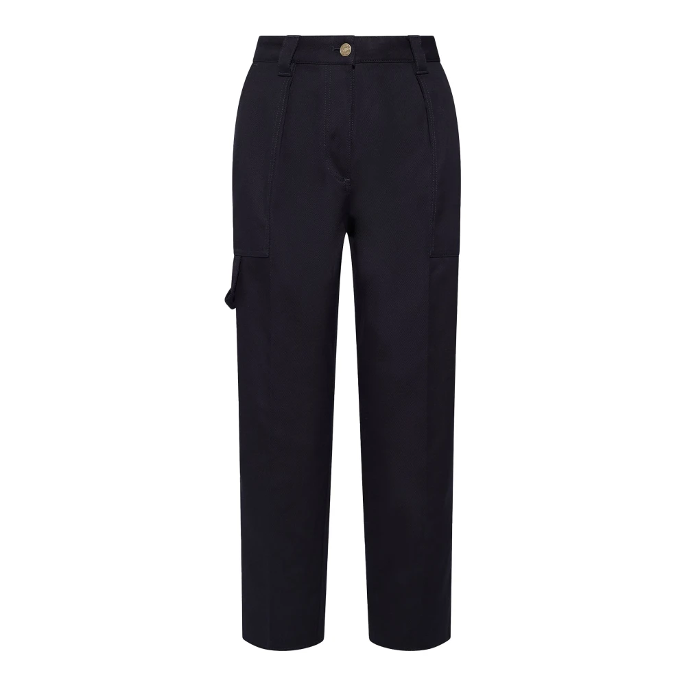 Philippe Model Women's Blue Trousers - Straight Trousers - S - Trousers