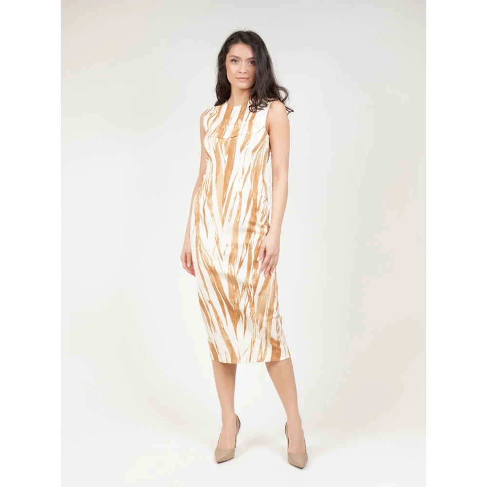 SPORTMAX Katoenmix Stretchy Jeans Ss21 Beige Dames