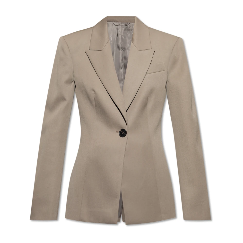 The Attico Wollen blazer Gray Dames