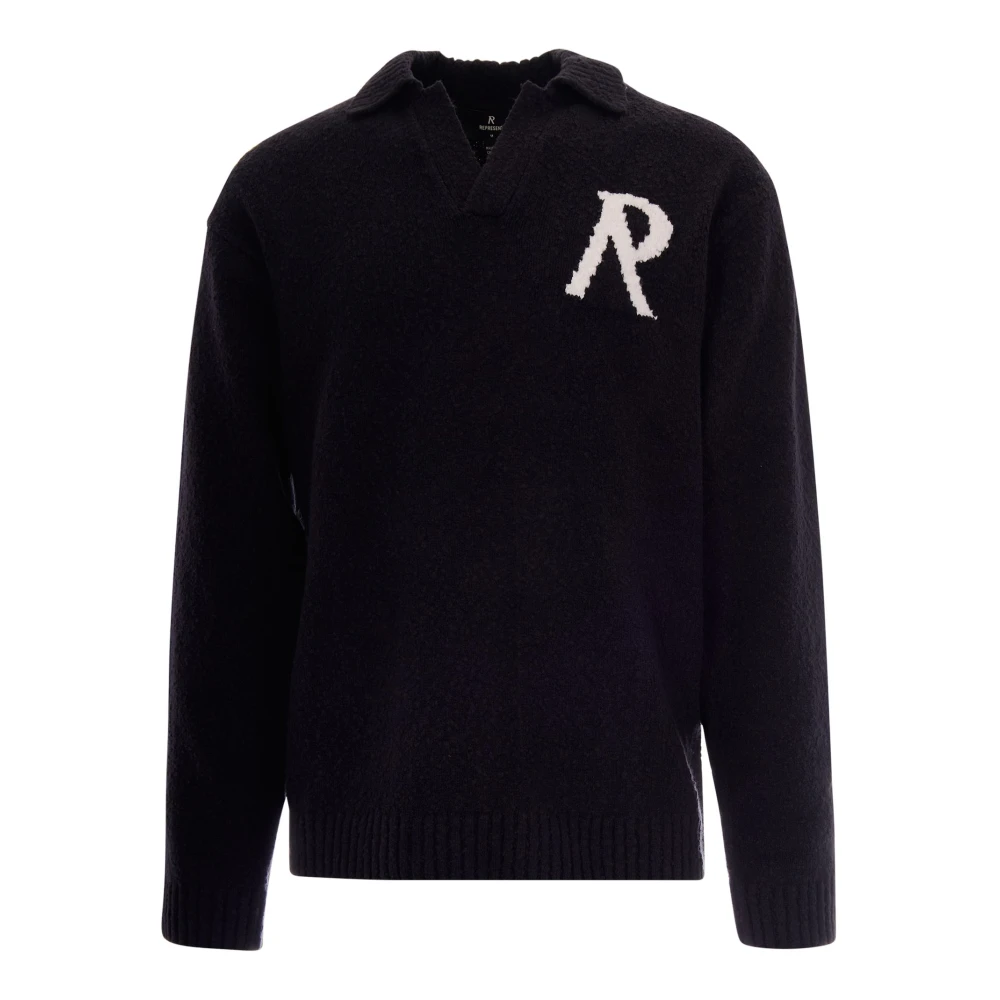 Represent Men's Black V-Neck Knitwear