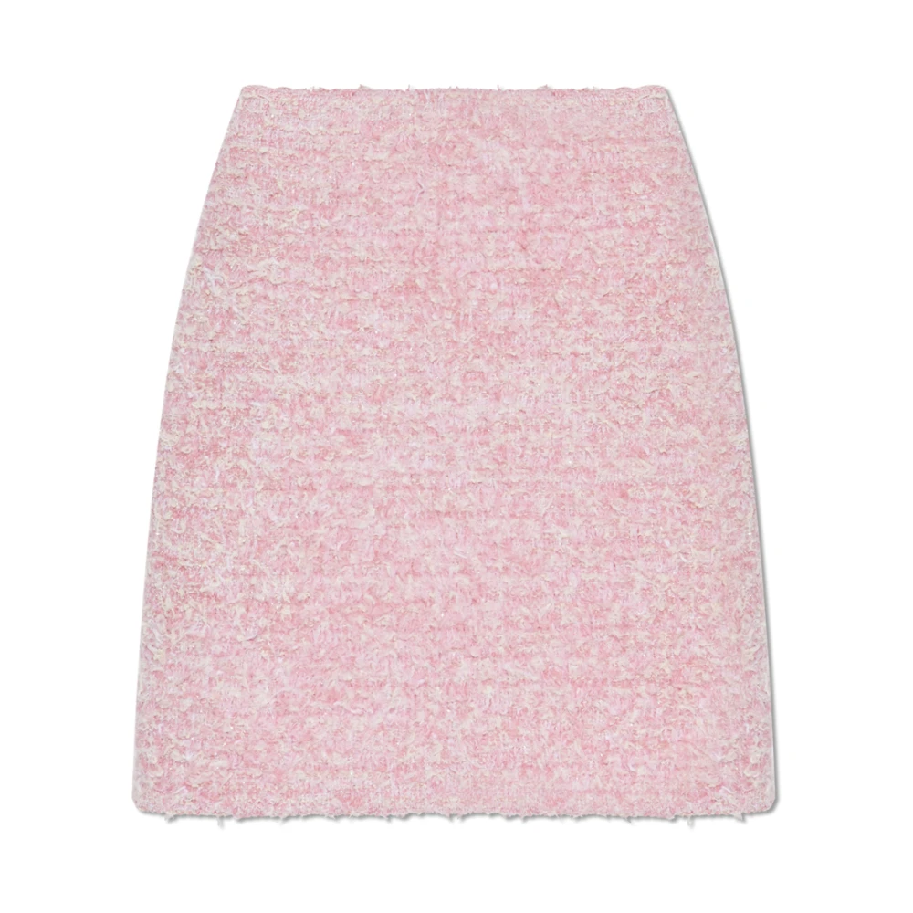 Balenciaga Katoenen Minirok met Rits Pink Dames