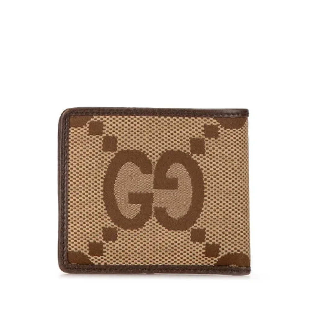 Gucci Vintage Pre-owned Canvas wallets Beige Dames