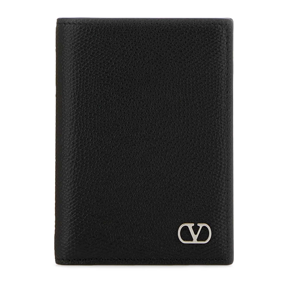 Valentino Garavani Black Calf Leather Bos Taurus Wallet - Image 2