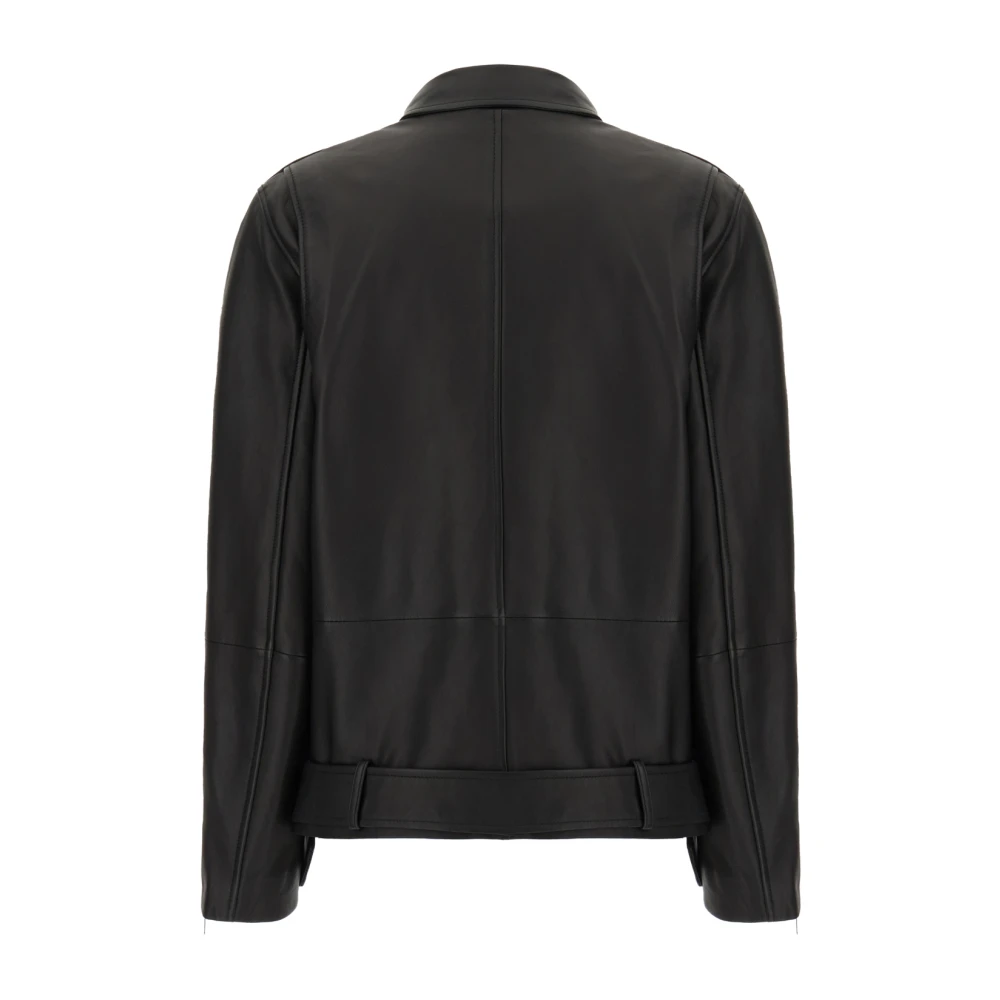 Hugo Boss Leren jassen voor heren Black Dames