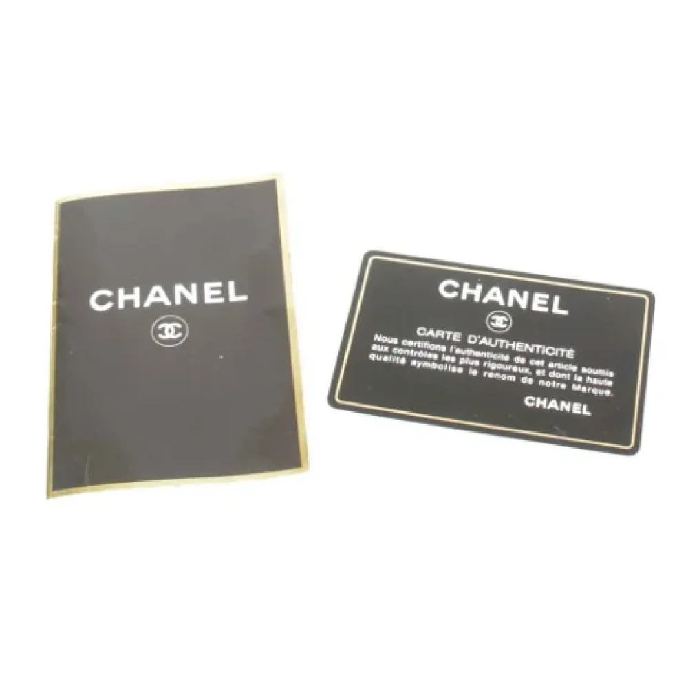 Chanel Vintage Pre-owned Leather totes Gray Dames