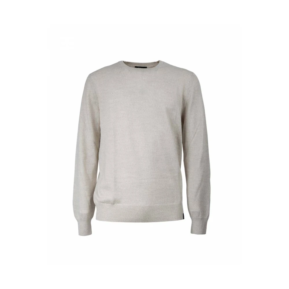 Fay Ronde hals trui Beige Heren
