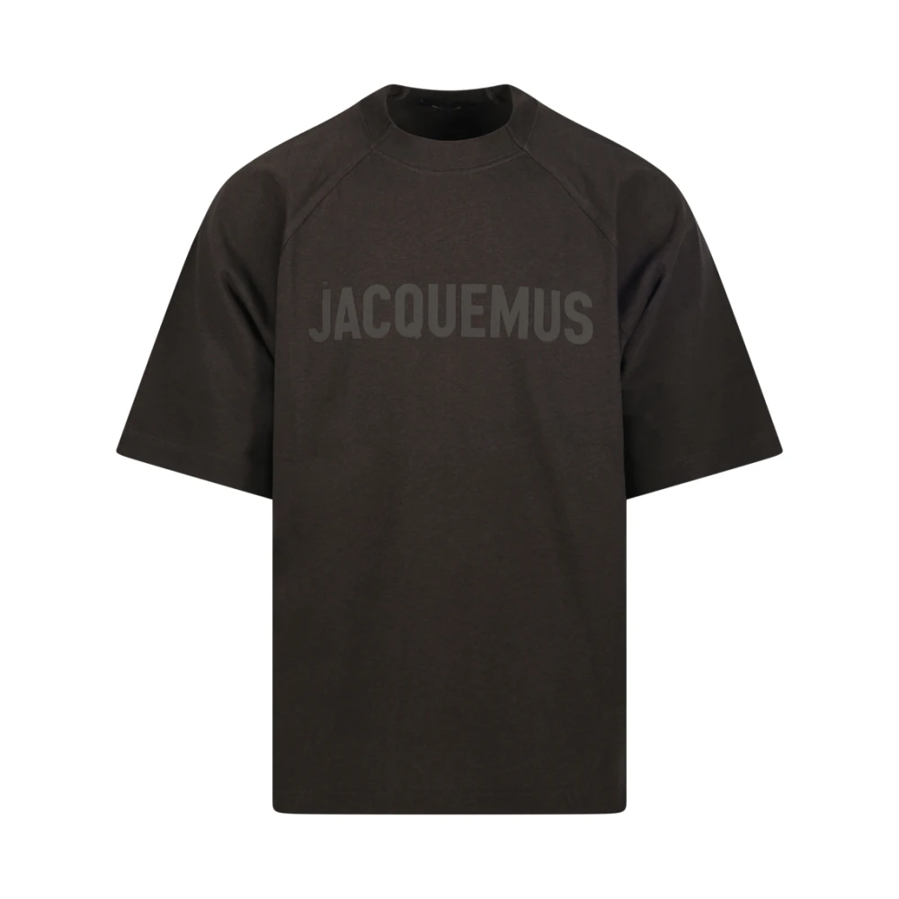 Jacquemus Bruine Typo T-shirt Brown Heren